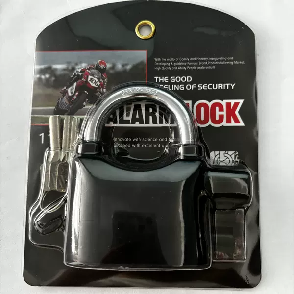 Cross-border Amazon wish110 alarm lock motorcycle door lock cabinet lock bicycle lock anti-theft waterproof anti-rust lock