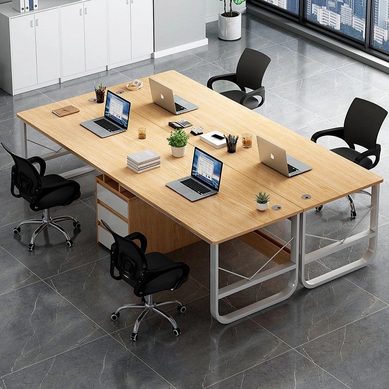 Mesa de oficina oficina multipersonal personal personal con cajón simple mesa de trabajo de doble mesa de computadora simple