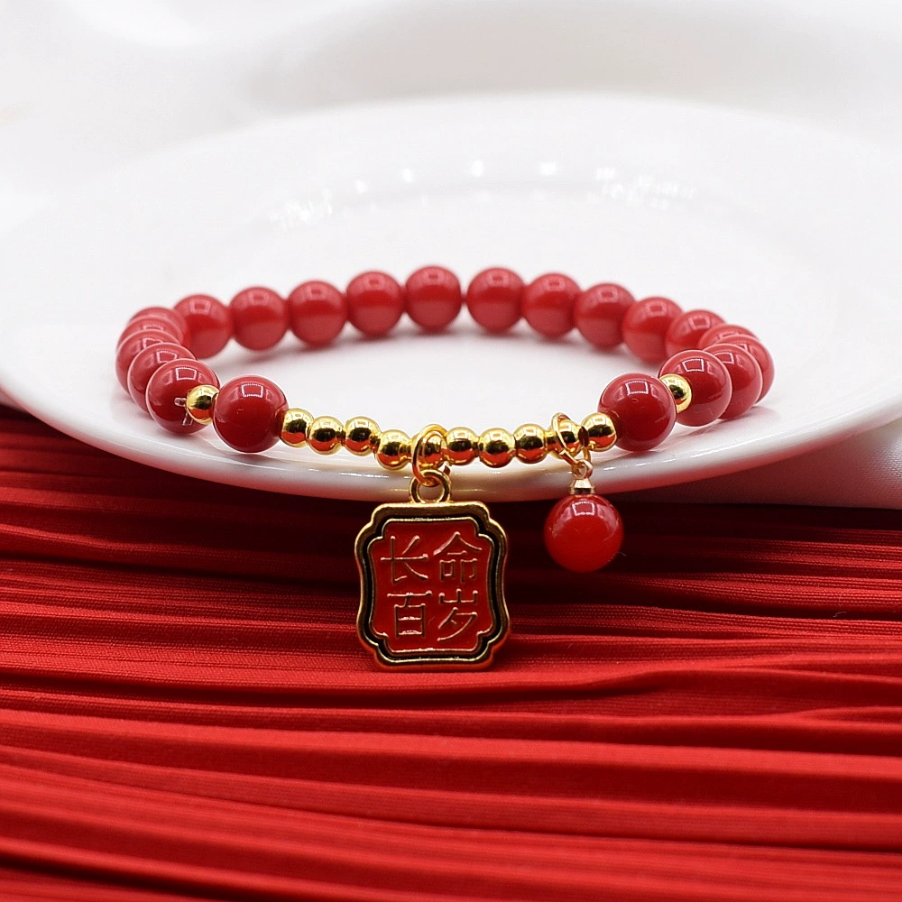 Ювелирный набор — стеклянное кулон‑колье, красная верёвочная bracelet и серьги, образец 925 серебра, сплав+стекло