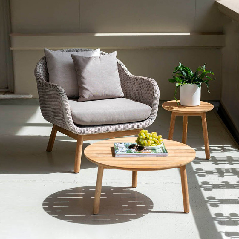Sofá de exterior para patio, jardín, casa de huéspedes, muebles de ocio, balcón al aire libre, conjunto de sofás de ratán impermeables y resistentes al sol