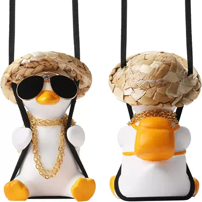 Car hanging: Ornament Car Decoration Automotive Supplies - local-duck-yellow