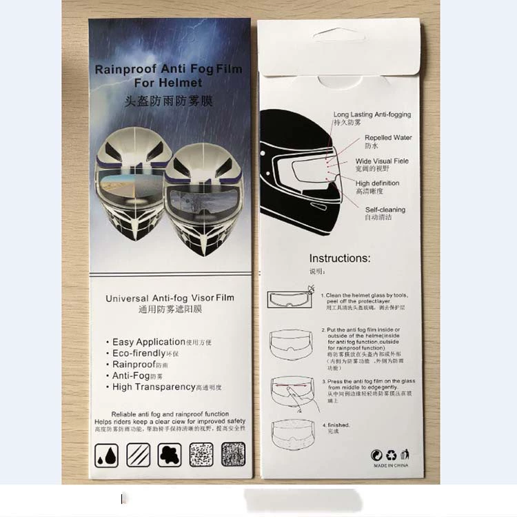 Упаковочная коробка для шлема непромокаемая и противотуманная пленка подходит для мотоцикла, электромобиля, шлема, противотуманная и непромокаемая пленка, специальная упаковка
