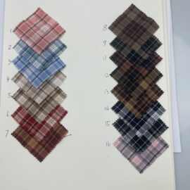 春夏色织新品韩风全棉涤棉格子条纹男女童装衬衫连衣裙吊带鞋材