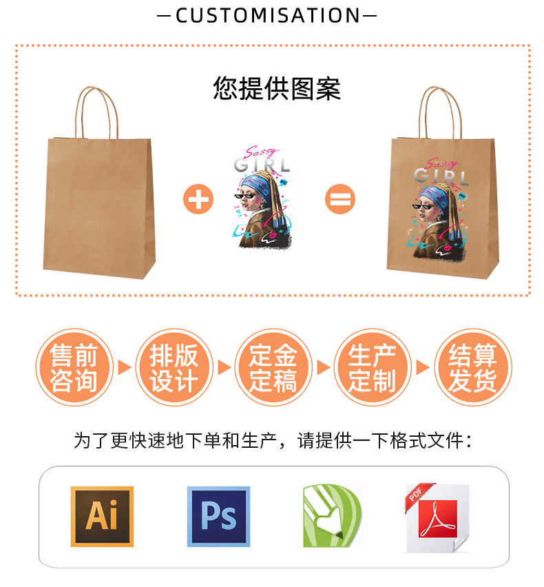 彩色牛皮纸袋批发