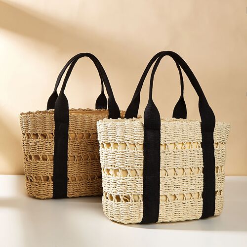 New vacation bag casual shoulder bag handbag beach bag straw bag beach bag woven bag for women