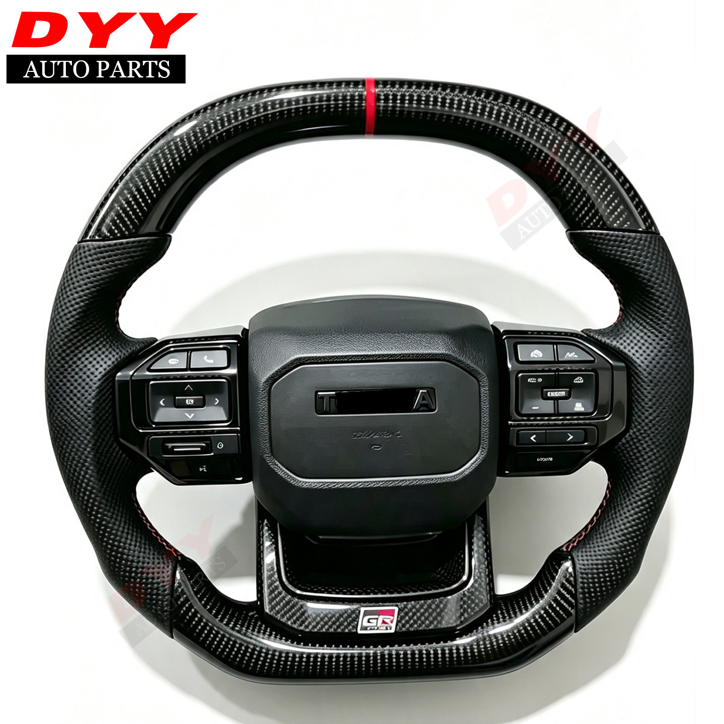 Suitable for Hilux Travo carbon fiber steering wheel, Hilux Travo upgraded steering wheel, Revo old to new conversion
