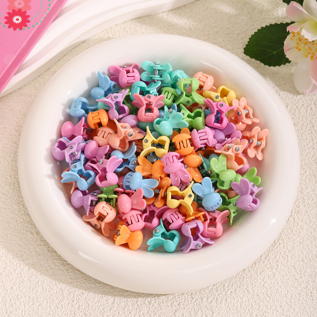 Niños pequeños clip de agarre de color niñas bebé lindas tarjetas de cabello princesa tocado pequeño clip mini clip