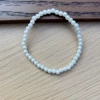 Plastic bracelet from pearl, 4mm