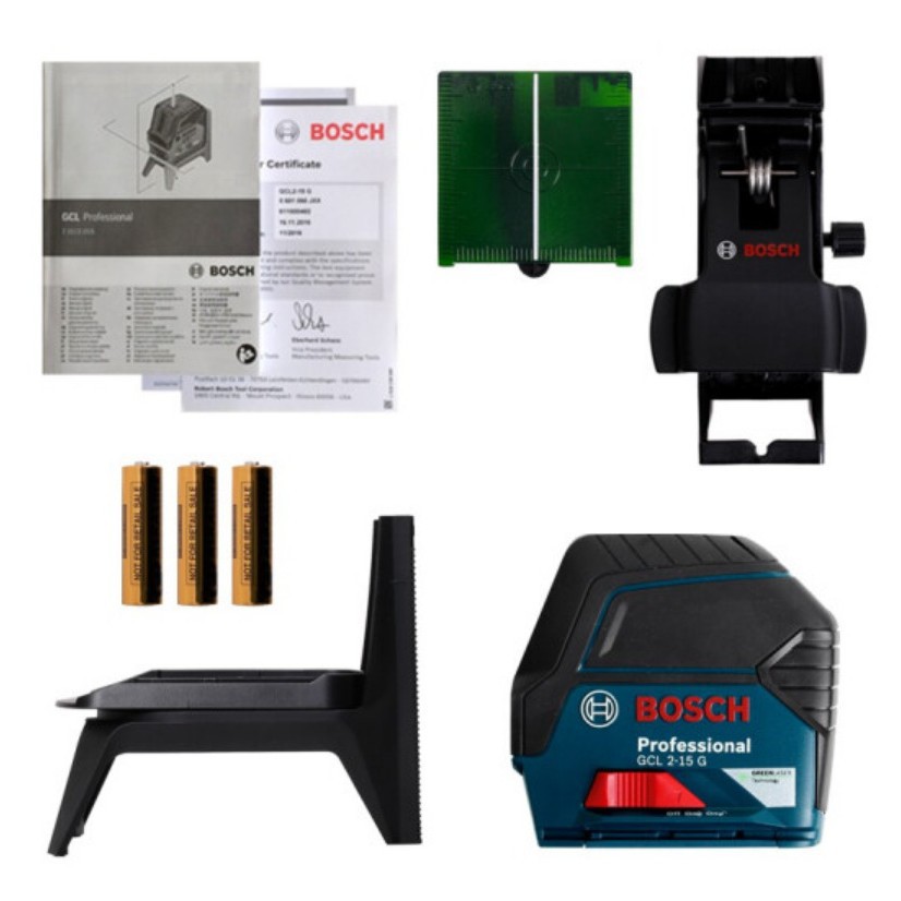 Bosch (BOSCH) GCL 2 - 15 G nivel láser de brillo verde automático 2 líneas de marcación de línea pequeña
