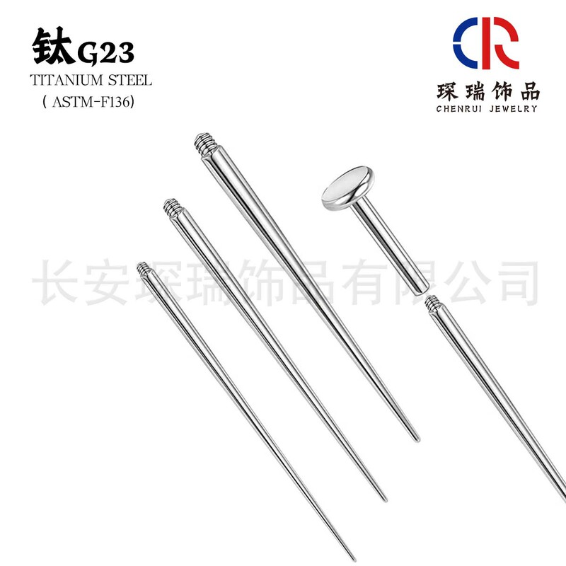 Stainless Steel Guide Needle Internal and External Threaded Needle Piercing Needle Ear Stud Lip Stud Tongue Stud Guide Rod Auxiliary Tool Manufacturer