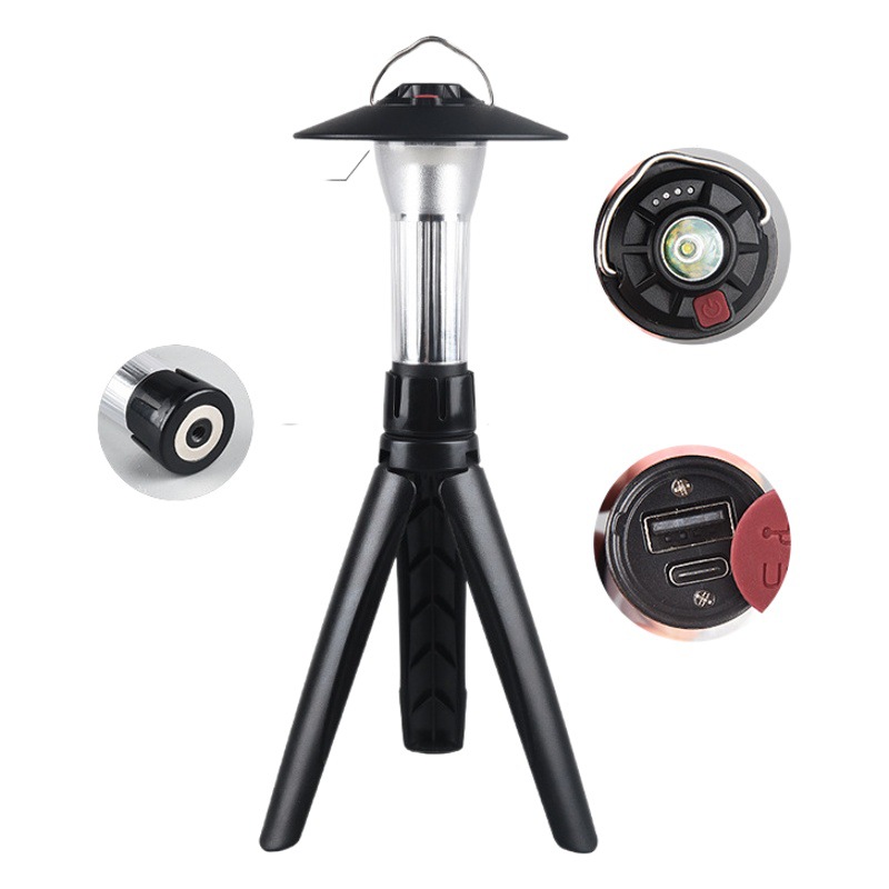 Nuevo al aire libre faro camping Luz Led iluminación camping luz mini portátil USB recargable linterna camping Luz