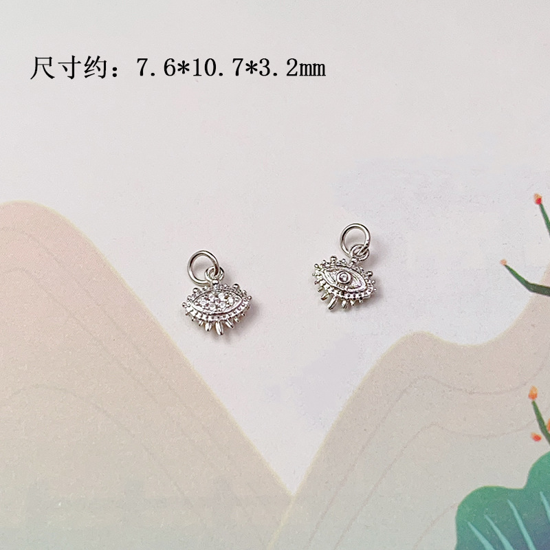 DIY Accessories S925 Silver Gold-Plated Small Drop Necklace Pendant Bracelet Charm Bead Spacer Loose Beads Jewelry Materials