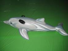 外贸热销 充气海豚动物坐骑 沙滩浮排大白鲨动物水上坐骑