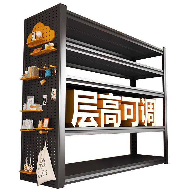 钢制货架多层家用置物架阳台储藏室收纳架加厚储物铁架子层高可调|undefined