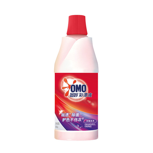 680g Aomiao Color Bleaching Liquid/Bleaching Liquid removes bacteria, whitens, and removes mildew. It removes stains from colored clothing and protects the color without damaging the clothes.