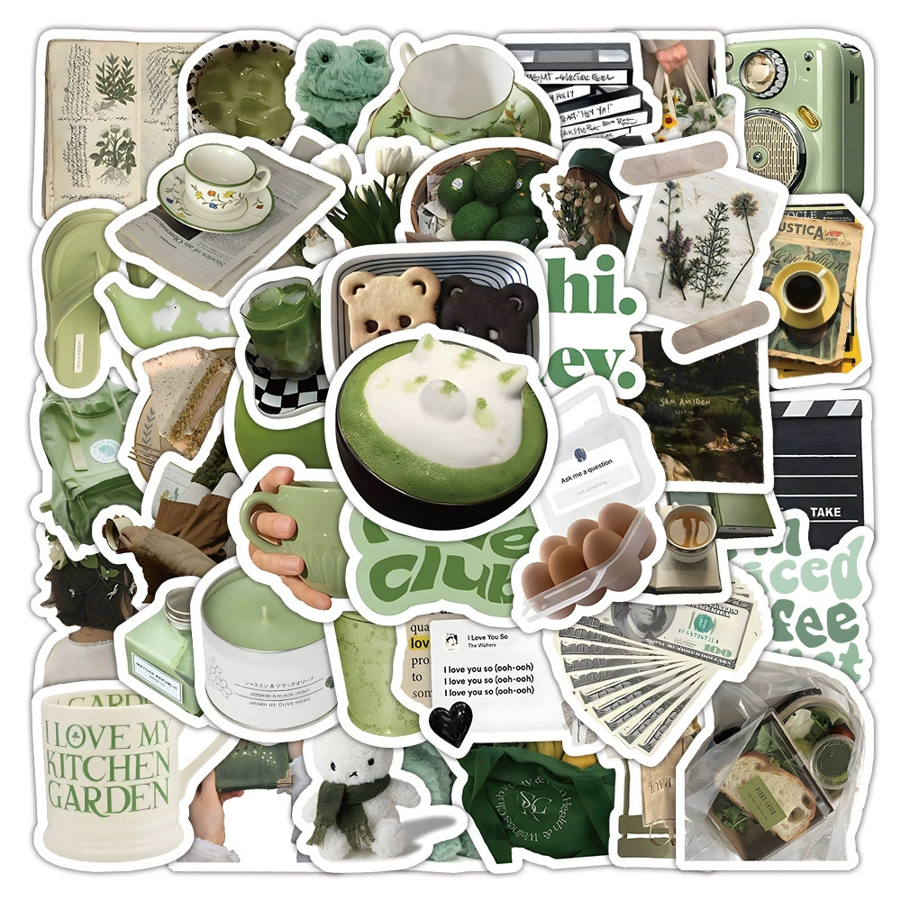 Sticker Pack, multi-design aesthetic stickers, 8×8 cm high-quality sheets, assorted counts 60–103 pcs