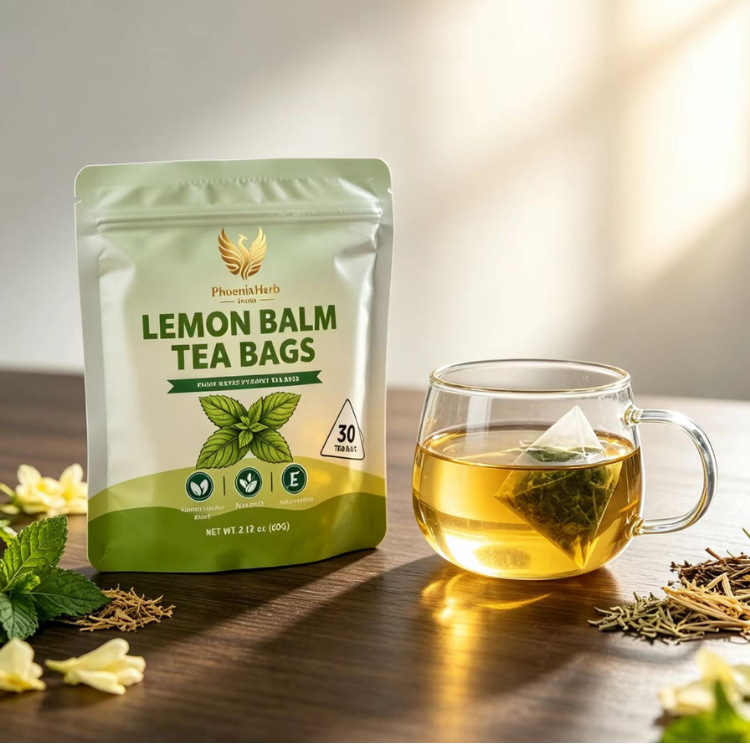 Seaweed Burdock Mineral Herbal Tea 60g Corn Fiber Pyramid Tea Bags Cold Brewed Sugar Free in use