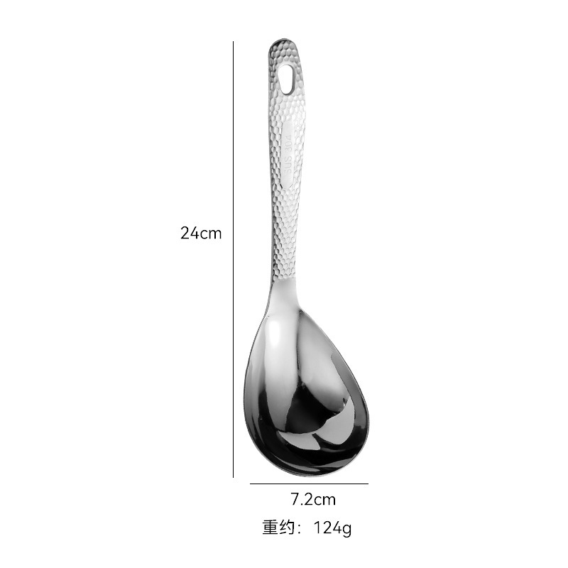 304ステンレス共通スプーン厚いバイキング分菜大さじ漏れスプーン食堂ホテル専用分菜スプーン|undefined