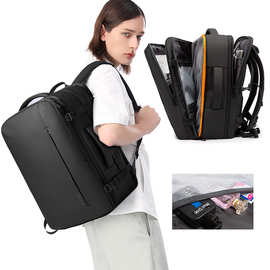 BANGE新款双肩包男士大容量商务休闲旅行防水电脑背包可扩容男包