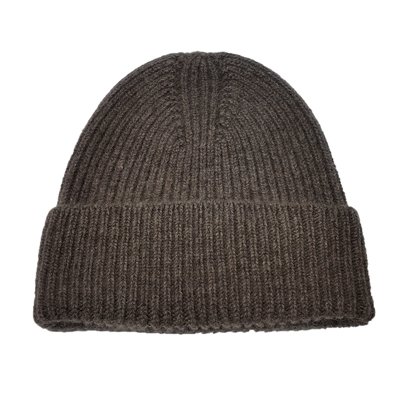 Factory Direct Seamless One-Piece Solid Color 100% Knitted Hat For Women, Cold Weather Ear Protection, Warm Wool Hat, In_voghion.com