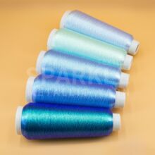 工厂批发定制ST型金银线幻彩变色龙电脑150DST线服装刺绣用