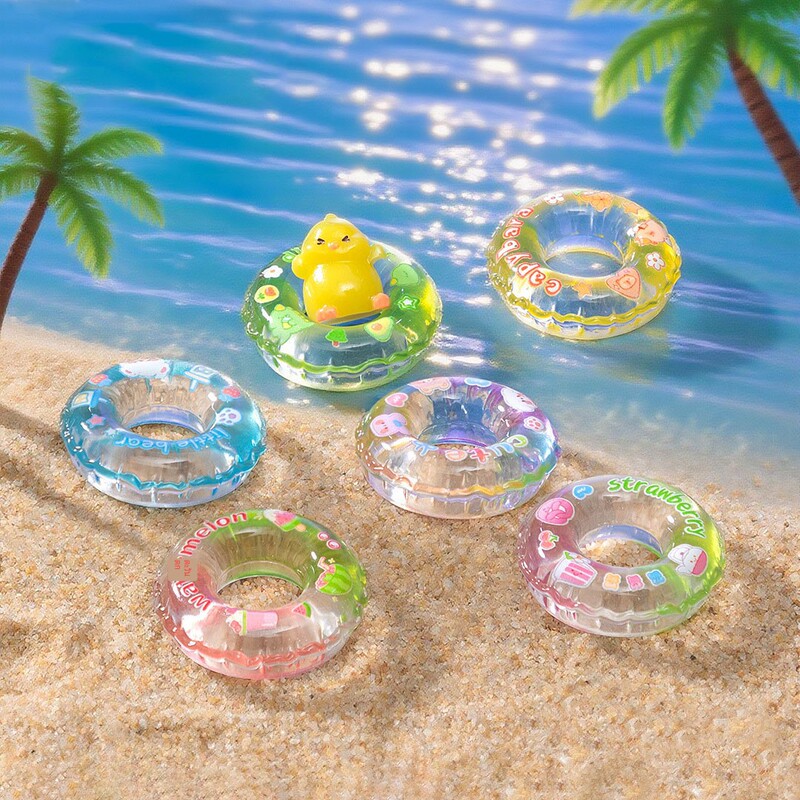 Micro-Landscape Simple and Creative Luminous Cute Swimming Ring Beach Landscaping DIY Decoration Mini Resin Ornaments Micro-Landscape Simple and Creative Luminous Cute Swimming Ring Beach Landscaping DIY Decoration Mini Resin Ornaments