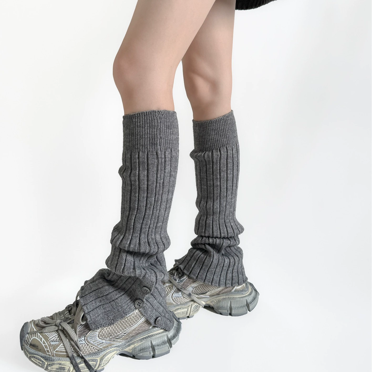 Демисезонные вязаные теплые gaiters, набор, американский стиль
