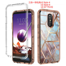 现货LG Stylo 4 Plus LG Stylo 6 G7手机壳三合一透明电镀防摔套