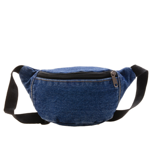 Children's Bags Simple Casual Girls Crossbody Bag  New Boys Denim Small Chest Bag Baby Waist Bag Trendy