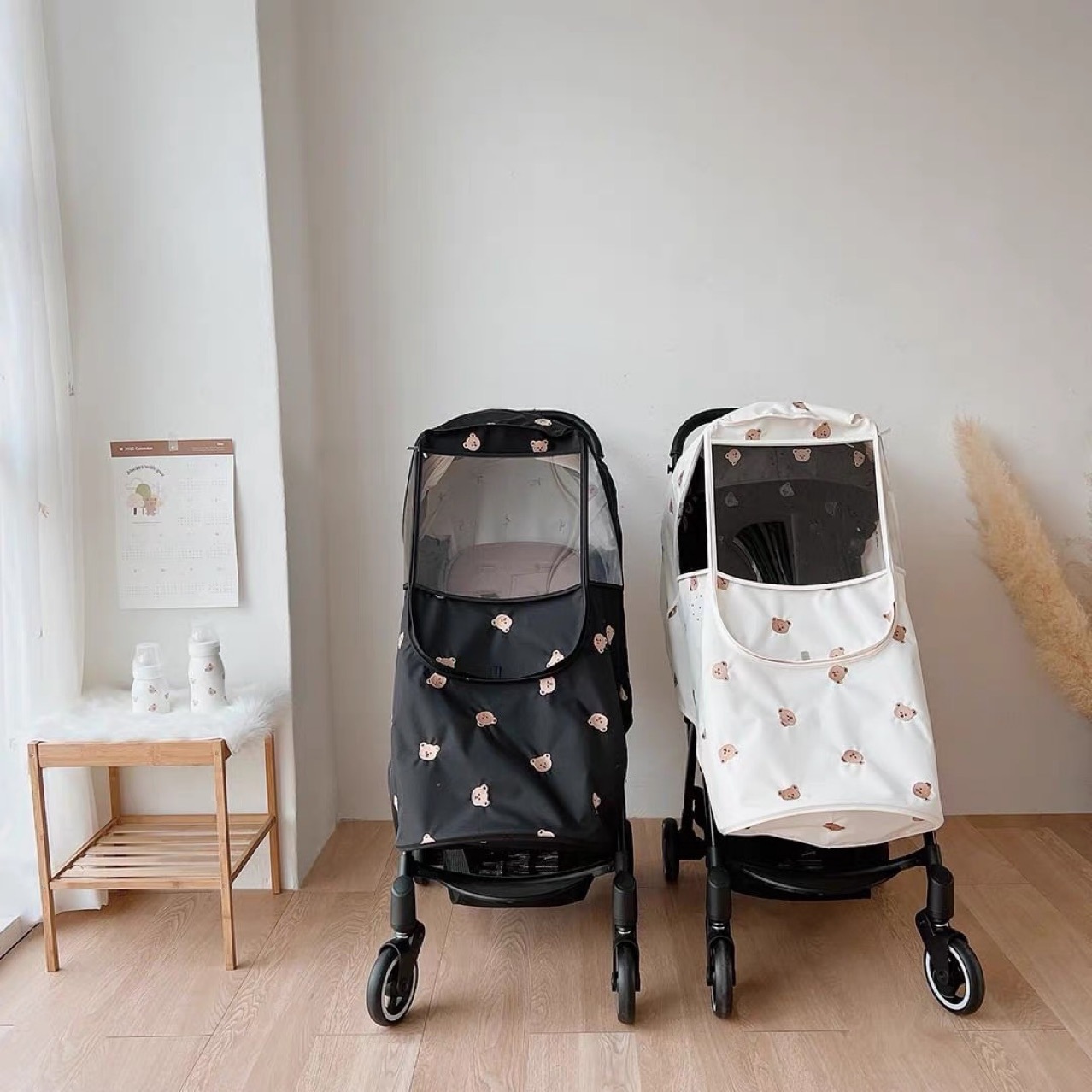 Baby stroller canopy, Korea style, baby and children stroller cover, epidemic protection, raincoat, winter waterproof, warm, windproof rain cover