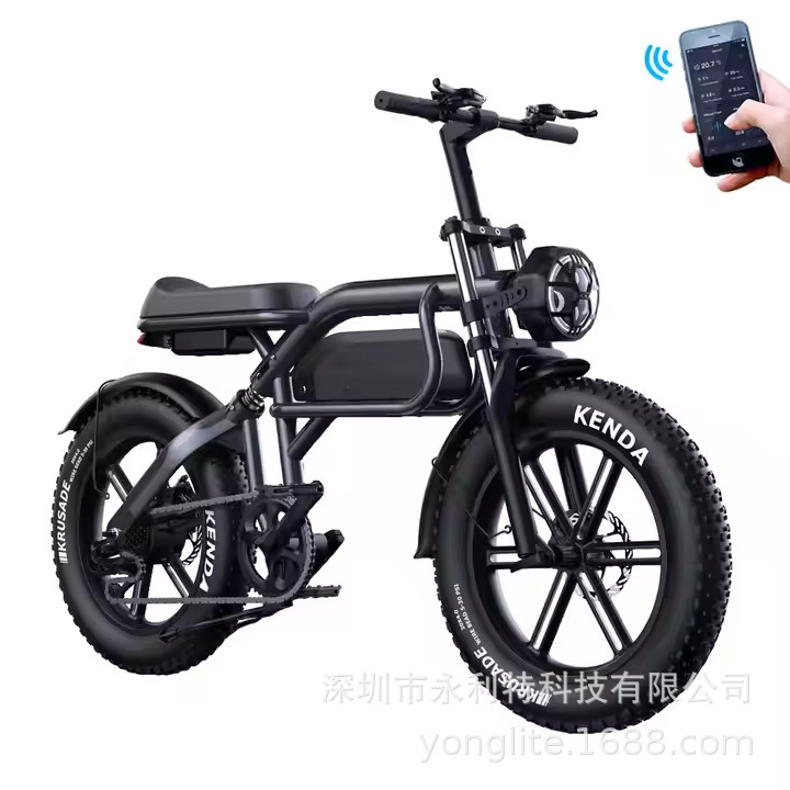 20 inch 4.0 fat tire electric bicycle lithium battery power cross-border export of cross-country wide tire snow electric vehicles