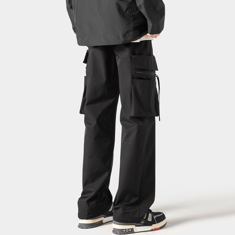 Outdoor Windproof And Waterproof Men's Tactical American-style Functional Parachute Pants, New Spring Straight Loose_voghion.com