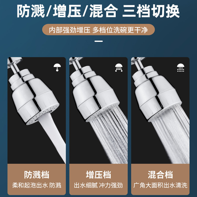 延伸器可旋轉嘴廚房水槽通用洗碗池水龍頭外接增壓花灑防濺頭噴頭