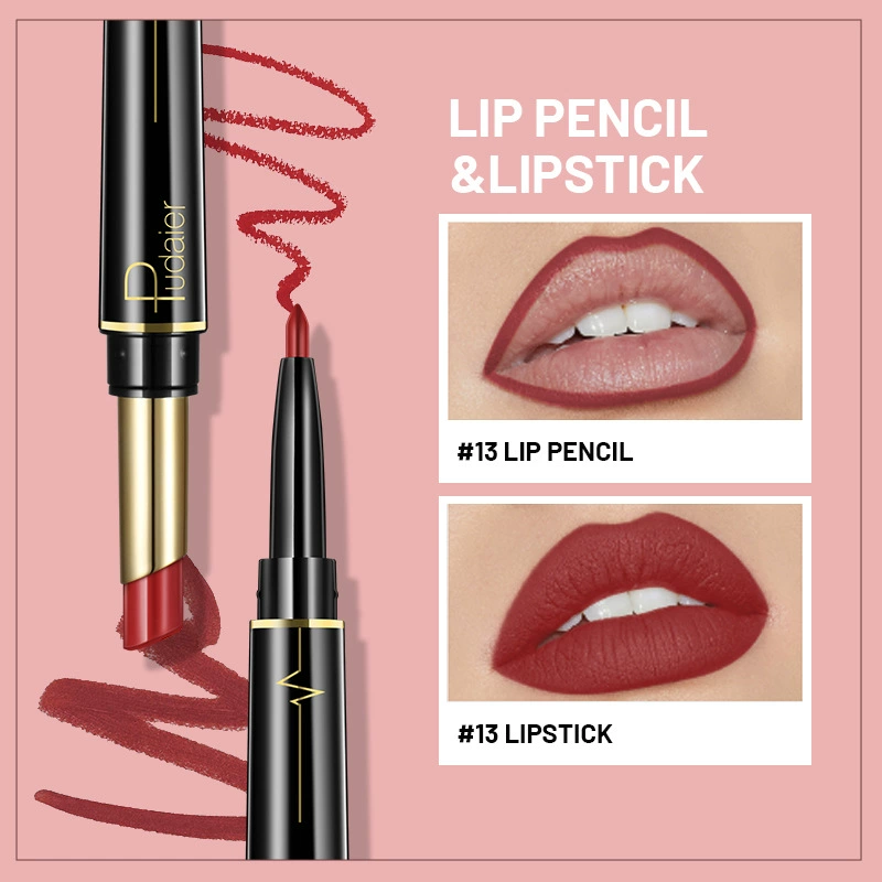 Double-sided lipstick, matte lip pencil, (Physicals)