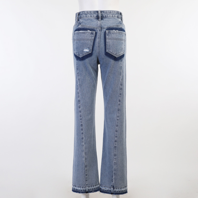 Split Denim Wholesale Women Jeans