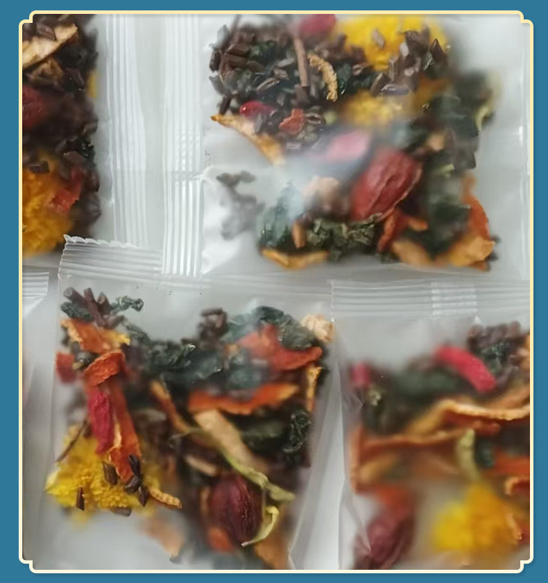 Dandelion Chrysanthemum Wolfberry Tea 120g 12 Teabags Daily Herbal Infusion in use