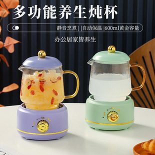 New Health Cup Multifunctional Electric Stew Cup Health Pot Glass Mini Electric Cup Office Boiling Scented Tea Thermos Cup