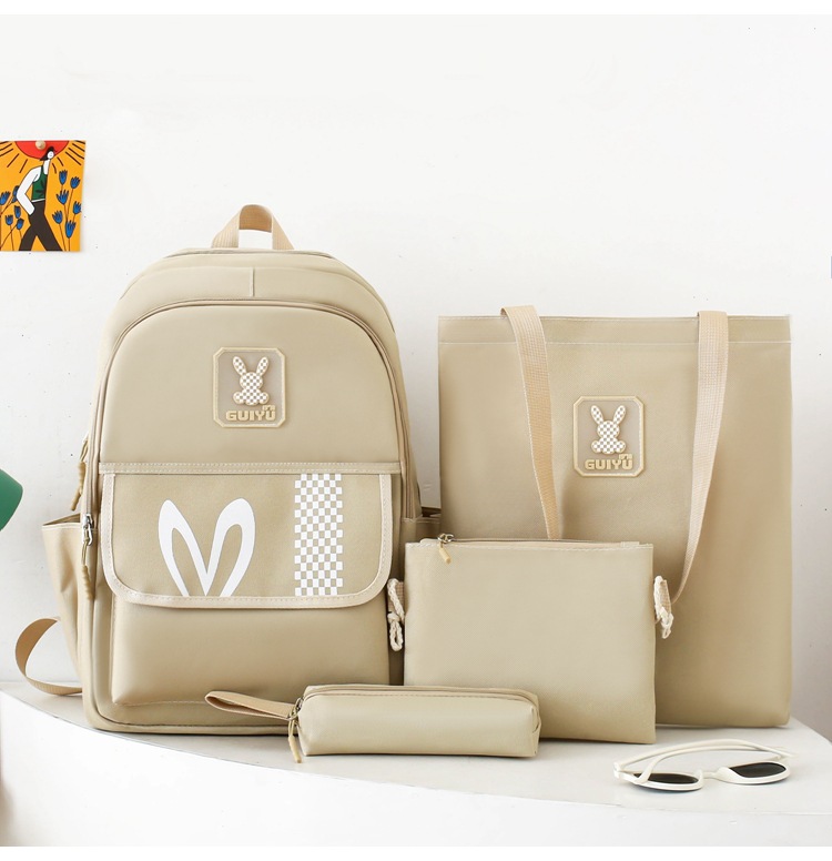 Zaini per bambini, zaino per scuola elementare, zaino per ragazze, grande capacità, zaino per studenti delle scuole medie e superiori, set multi-pezzo, zaino casual_voghion.com
