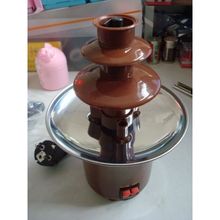创意迷你三层巧克力喷泉机小型融化机火锅瀑布机家用商用芝士厨房