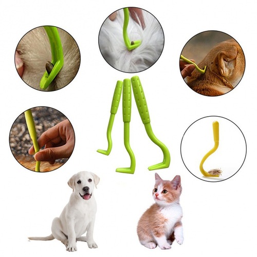 Factory direct selling pet flea clip, flea clip, two-tooth dewormer, deworming comb, flea comb, flea hook
