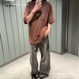 AC家2026新款 高版本1996徽标口袋图案短袖T恤男女同款宽松版型