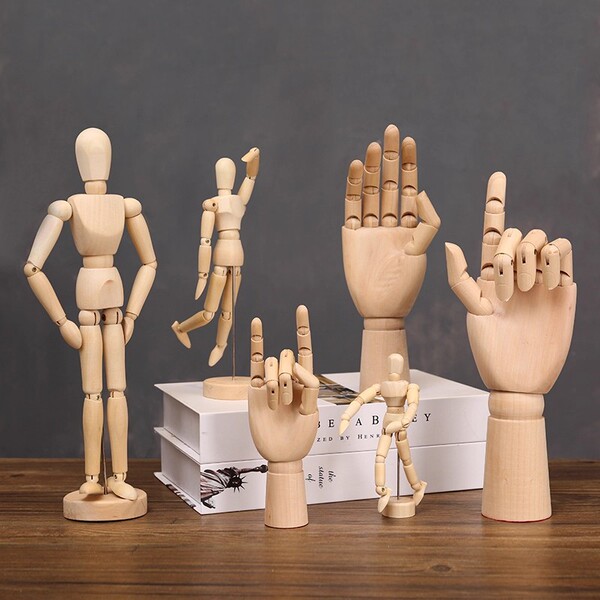 Creative wooden movable puppet