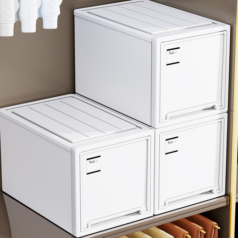 Drawer Storage Box Wardrobe Storage Storage Box Dormitory Underwear Organizer Box Deepened Drawer Storage Box Plastic Box