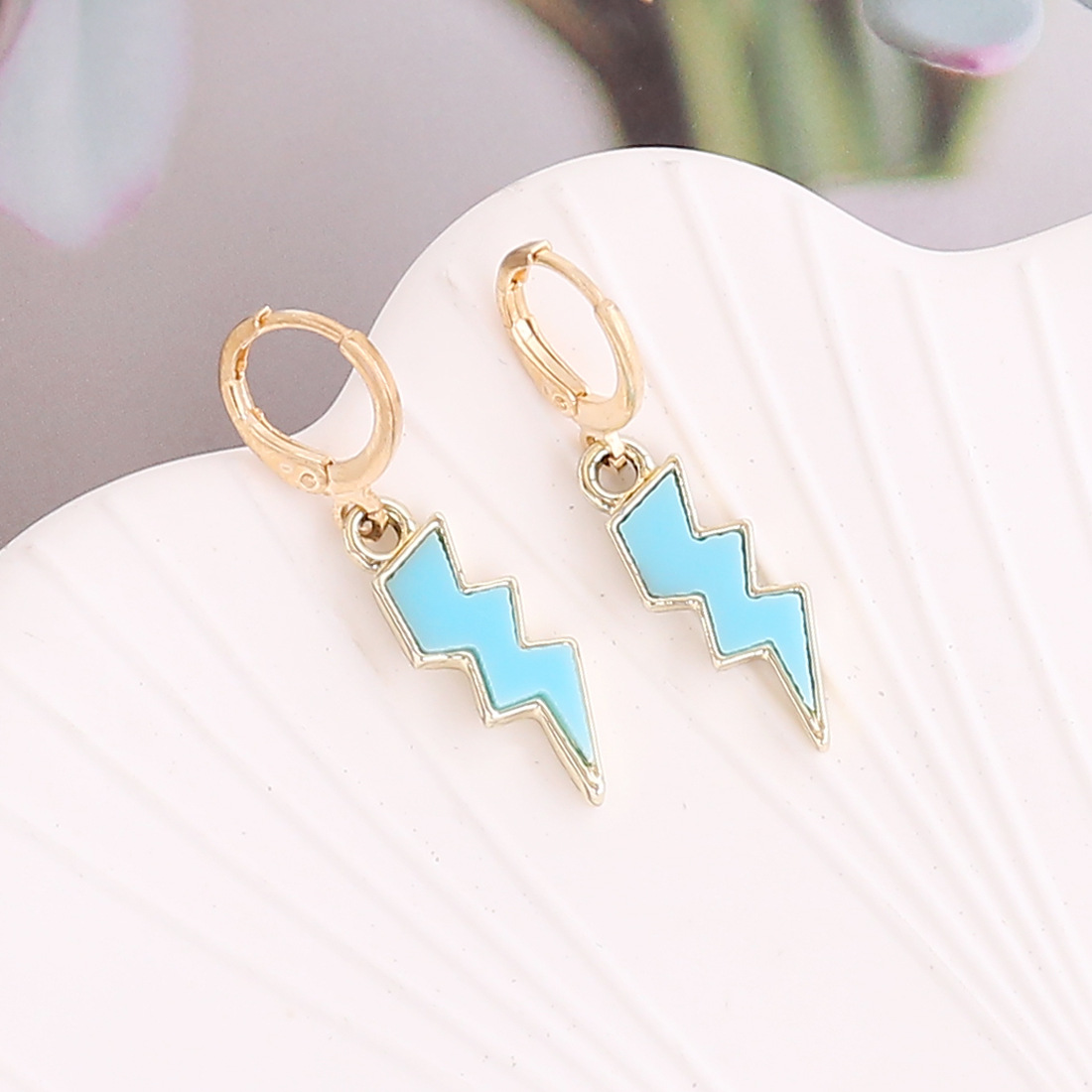 European and American multicolor simple lightning earrings wholesale