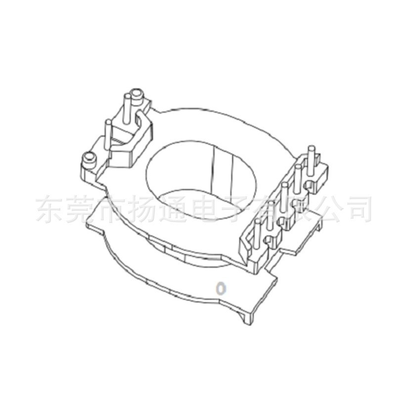 ATQ27变压器骨架ATQ27电木骨架5+2高频骨架BOBBIN 槽宽8.0