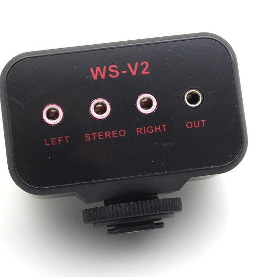 (2개) 공장 직접 WS-V2 마이크로 SLR 카메라 카메라 녹음 꿀벌 미니 믹서 튜너