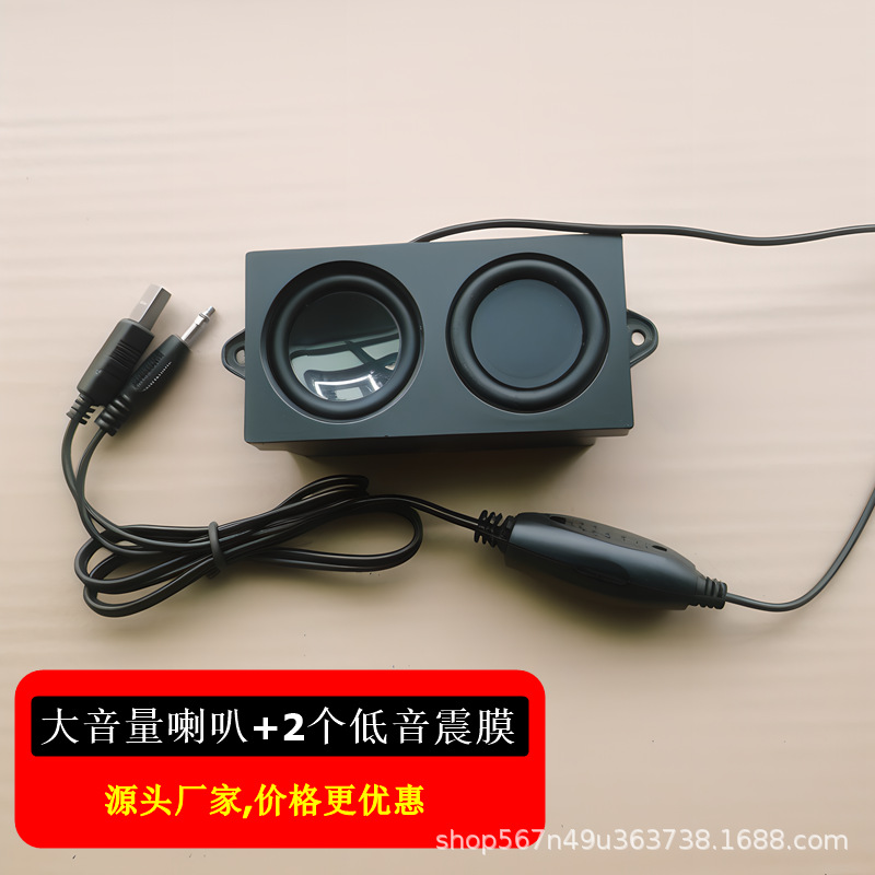 High-Quality Subwoofer Amplifier Computer Speakers Audio USB Interface Built-In DIY Speaker Dual Diaphragm Design Car-Mounted