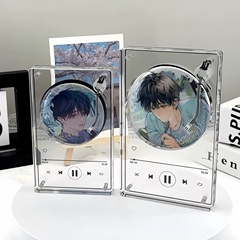 风亚克力音乐播放器吧唧砖磁吸展示收纳盒谷子谷美动漫周边