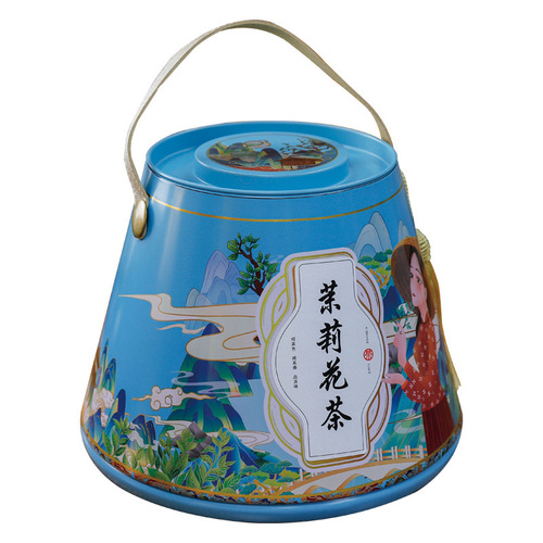 New Tea Jasmine Tea Leaves 500g Green Tea Jasmine Tea Aromatic Type Canned Tea Gift Box for Live Streaming Gifts