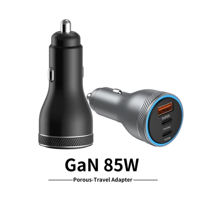 Mobil şarj cihazları, Charger USB+Dual PD Multi-port Smart - c334-black